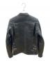 63 leathers (ロクサン レザーズ) シングルライダースジャケット ブラック サイズ:S：16000円