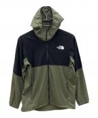 THE NORTH FACEザ ノース フェイス）の古着「エニータイムウィンドフーディ」｜ブラック×カーキ