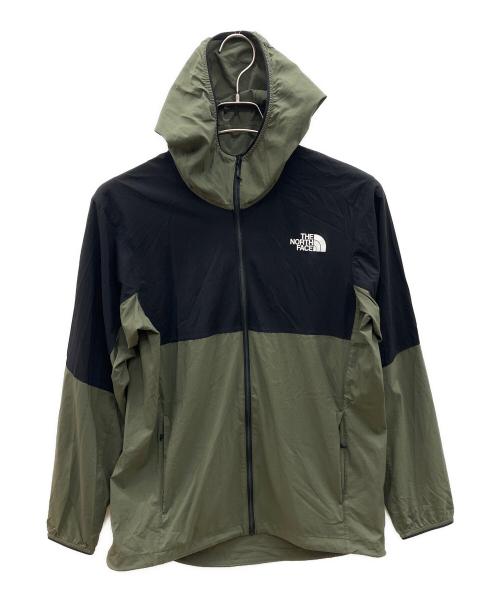 THE NORTH FACE（ザ ノース フェイス）THE NORTH FACE (ザ ノース フェイス) エニータイムウィンドフーディ ブラック×カーキ サイズ:Sの古着・服飾アイテム