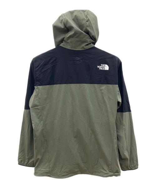 THE NORTH FACE（ザ ノース フェイス）THE NORTH FACE (ザ ノース フェイス) エニータイムウィンドフーディ ブラック×カーキ サイズ:Sの古着・服飾アイテム