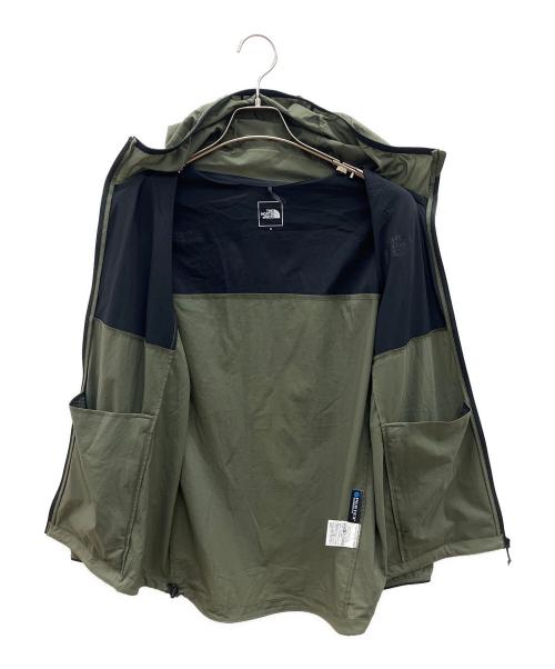 THE NORTH FACE（ザ ノース フェイス）THE NORTH FACE (ザ ノース フェイス) エニータイムウィンドフーディ ブラック×カーキ サイズ:Sの古着・服飾アイテム