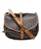 LOUIS VUITTONルイ ヴィトン）の古着「ショルダーバッグ　LOUIS VUITTON（ルイ ヴィトン）モノグラム　ソミュール35」｜ブラウン