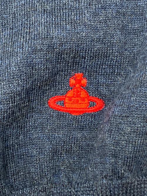 Vivienne Westwood RED LABEL（ヴィヴィアンウエストウッドレッドレーベル）Vivienne Westwood RED LABEL (ヴィヴィアンウエストウッドレッドレーベル) 薄手カーディガン ネイビー サイズ:2の古着・服飾アイテム