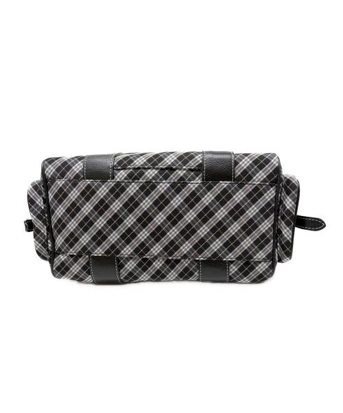 BURBERRY BLUE LABEL（バーバリー ブルー レーベル）BURBERRY BLUE LABEL (バーバリー ブルー レーベル) ミニボストンバッグ ブラック×ホワイト×グレーの古着・服飾アイテム