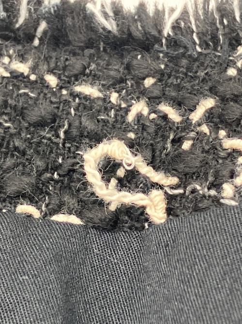 23区（ニジュウサンク）23区 (ニジュウサンク) ツイードジャケット ブラック サイズ:38の古着・服飾アイテム
