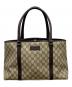GUCCI（グッチ）の古着「トートバッグ　GGスプリーム」｜ベージュ×ブラウン
