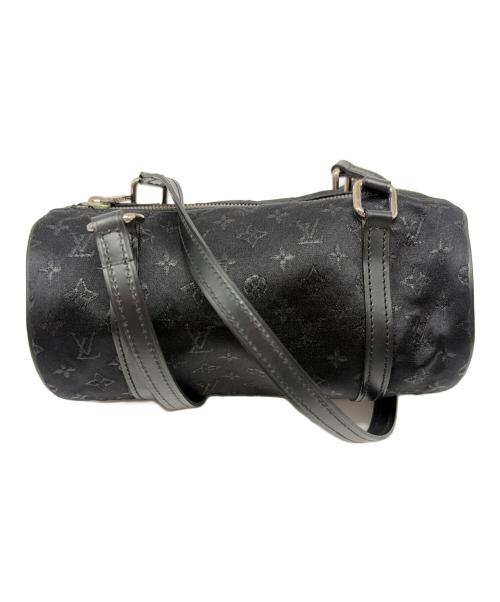 LOUIS VUITTON（ルイ ヴィトン）LOUIS VUITTON (ルイ ヴィトン) モノグラム・サテン 	リトルパピヨン ブラックの古着・服飾アイテム