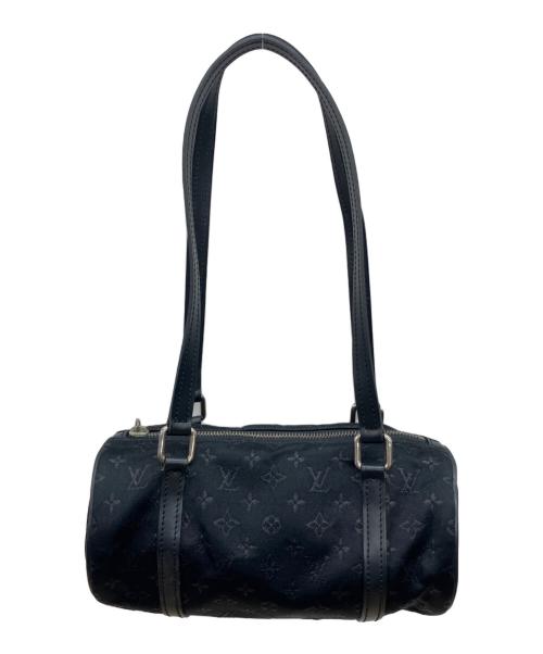 LOUIS VUITTON（ルイ ヴィトン）LOUIS VUITTON (ルイ ヴィトン) モノグラム・サテン 	リトルパピヨン ブラックの古着・服飾アイテム