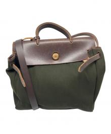 HERMES（エルメス）の古着「2WAYバッグ」｜ブラウン×カーキ