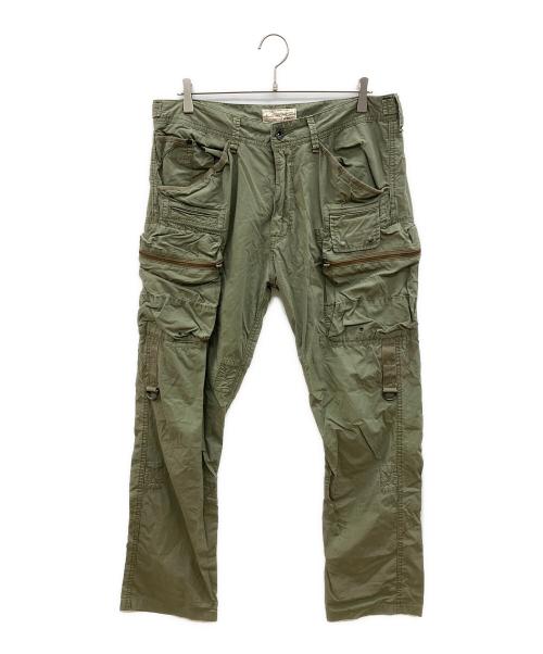 AVIREX（アヴィレックス）AVIREX (アヴィレックス) パラシュートパンツ　ヴィンテージアメカジ カーキ サイズ:XLの古着・服飾アイテム