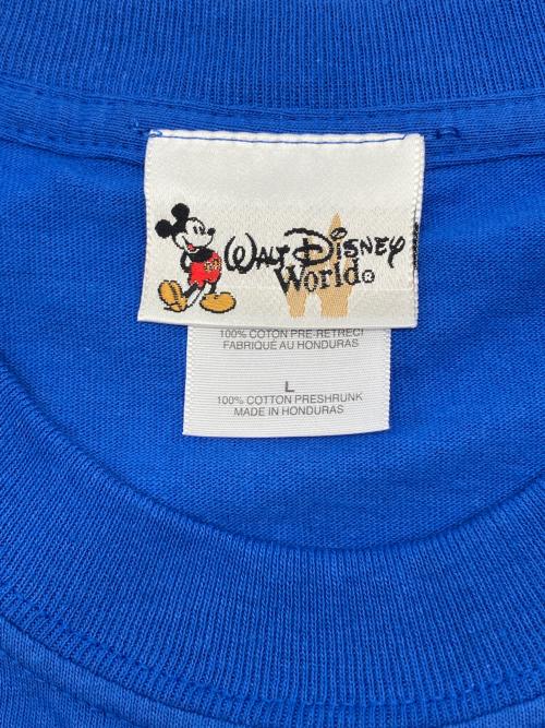Walt Disney World（ウォルトディズニーワールド）Walt Disney World (ウォルトディズニーワールド) 90sプリントTシャツ ブルー サイズ:Lの古着・服飾アイテム