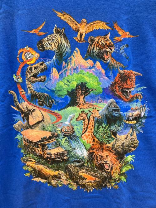 Walt Disney World（ウォルトディズニーワールド）Walt Disney World (ウォルトディズニーワールド) 90sプリントTシャツ ブルー サイズ:Lの古着・服飾アイテム