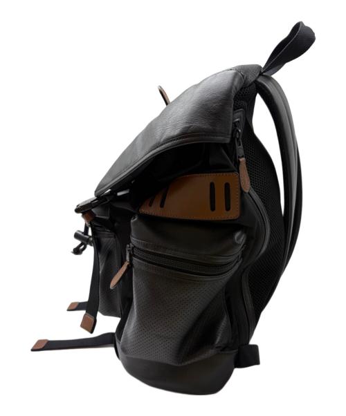 COACH（コーチ）COACH (コーチ) バックパック ブラック×ブラウンの古着・服飾アイテム