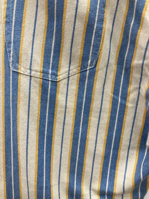 KENZO JEANS（ケンゾージーンズ）KENZO JEANS (ケンゾージーンズ) デニムパンツ　ストライプ アイボリー×ブルー サイズ:US.32の古着・服飾アイテム