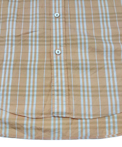 BURBERRY LONDON（バーバリーロンドン）BURBERRY LONDON (バーバリーロンドン) 長袖シャツ オレンジ×ホワイト サイズ:Ｍの古着・服飾アイテム