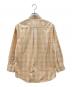 BURBERRY LONDON (バーバリーロンドン) 長袖シャツ オレンジ×ホワイト サイズ:Ｍ：6000円