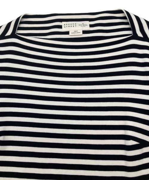Kate Spade（ケイトスペード）Kate Spade (ケイトスペード) 長袖ワンピース ホワイト×ブラック サイズ:Sの古着・服飾アイテム