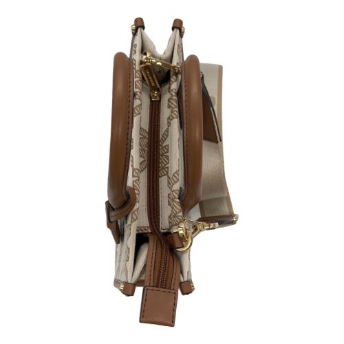 MICHAEL KORS（マイケル・コース）MICHAEL KORS (マイケル・コース) 2WAYバッグ アイボリー×ブラウンの古着・服飾アイテム