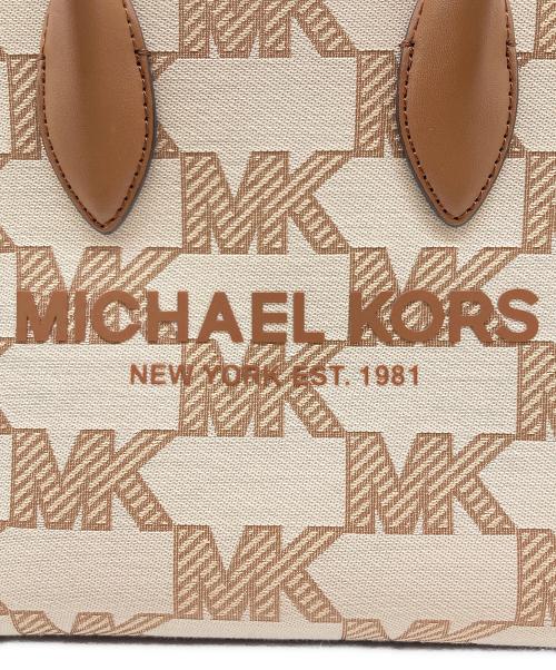 MICHAEL KORS（マイケル・コース）MICHAEL KORS (マイケル・コース) 2WAYバッグ アイボリー×ブラウンの古着・服飾アイテム