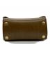 中古・古着 Herz (ヘルツ) レザーショルダーバッグ オリーブ：15000円