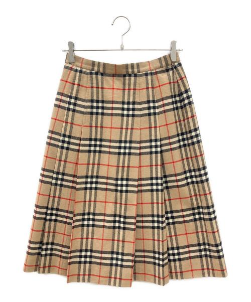 Burberry's（バーバリーズ）Burberry's (バーバリーズ) 90sノバチェックスカート 古着 Y2K ベージュ サイズ:9ARの古着・服飾アイテム