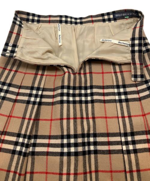 Burberry's（バーバリーズ）Burberry's (バーバリーズ) 90sノバチェックスカート 古着 Y2K ベージュ サイズ:9ARの古着・服飾アイテム