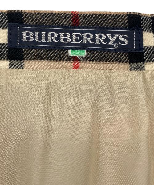 Burberry's（バーバリーズ）Burberry's (バーバリーズ) 90sノバチェックスカート 古着 Y2K ベージュ サイズ:9ARの古着・服飾アイテム