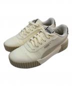 PUMAプーマ）の古着「ローカットスニーカー」｜ベージュ