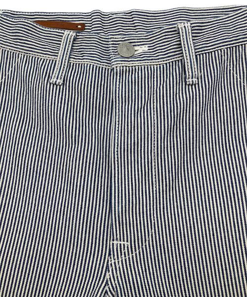 SCYEBASICS（サイベーシックス）SCYEBASICS (サイベーシックス) ストライプデニムパンツ ホワイト×インディゴ サイズ:W29の古着・服飾アイテム