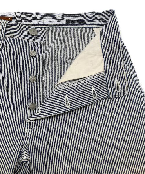 SCYEBASICS（サイベーシックス）SCYEBASICS (サイベーシックス) ストライプデニムパンツ ホワイト×インディゴ サイズ:W29の古着・服飾アイテム