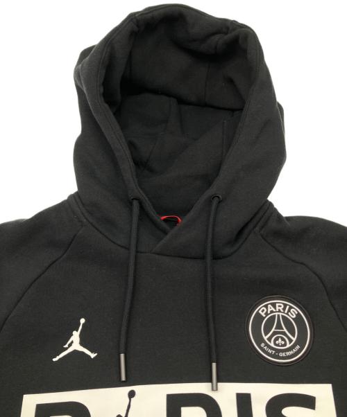NIKE（ナイキ）NIKE (ナイキ) プルオーバーパーカー　Jordan x Paris Saint-Germain ブラック×ホワイト サイズ:Sの古着・服飾アイテム