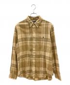POLO RALPH LAURENポロ・ラルフローレン）の古着「長袖シャツ」｜ライトブラウン×ベージュ