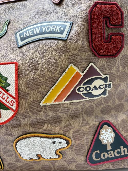 COACH（コーチ）COACH (コーチ) 	トート40 ベージュ×ブラウンの古着・服飾アイテム