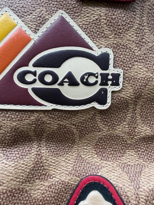 COACH（コーチ）COACH (コーチ) 	トート40 ベージュ×ブラウンの古着・服飾アイテム