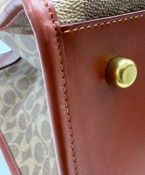 COACH（コーチ）COACH (コーチ) 	トート40 ベージュ×ブラウンの古着・服飾アイテム