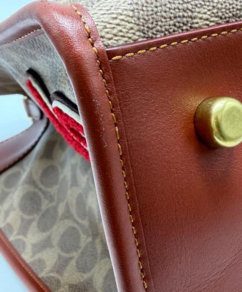 COACH（コーチ）COACH (コーチ) 	トート40 ベージュ×ブラウンの古着・服飾アイテム