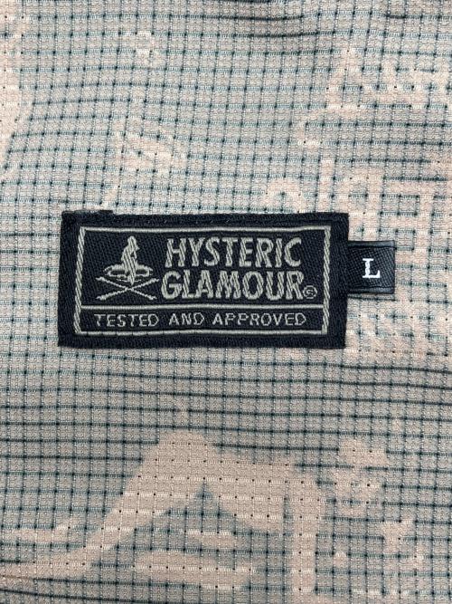 Hysteric Glamour（ヒステリックグラマー）Hysteric Glamour (ヒステリックグラマー) DEVILS COCKTAIL総柄ショートパンツ グリーン×ホワイト サイズ:Lの古着・服飾アイテム