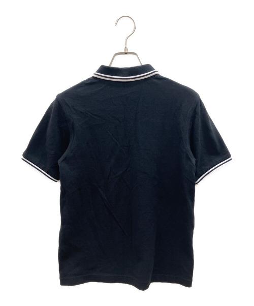 FRED PERRY（フレッドペリー）FRED PERRY (フレッドペリー) 半袖ポロシャツ ブラック×ホワイト サイズ:36の古着・服飾アイテム