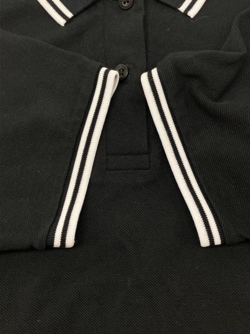 FRED PERRY（フレッドペリー）FRED PERRY (フレッドペリー) 半袖ポロシャツ ブラック×ホワイト サイズ:36の古着・服飾アイテム