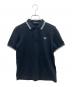 FRED PERRY（フレッドペリー）の古着「半袖ポロシャツ」｜ブラック×ホワイト