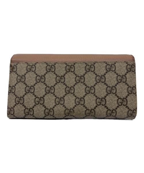 GUCCI（グッチ）GUCCI (グッチ) GGマーモント ベージュ×ピンクの古着・服飾アイテム