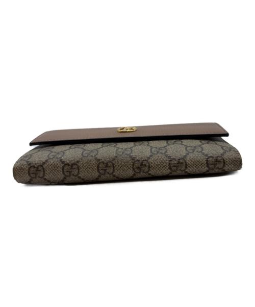 GUCCI（グッチ）GUCCI (グッチ) GGマーモント ベージュ×ピンクの古着・服飾アイテム