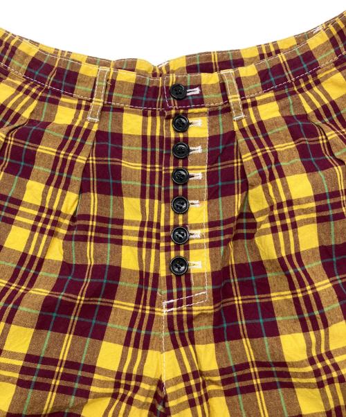 tricot COMME des GARCONS（トリココムデギャルソン）tricot COMME des GARCONS (トリココムデギャルソン) チェックパンツ イエロー×パープル サイズ:Sの古着・服飾アイテム
