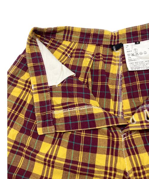 tricot COMME des GARCONS（トリココムデギャルソン）tricot COMME des GARCONS (トリココムデギャルソン) チェックパンツ イエロー×パープル サイズ:Sの古着・服飾アイテム