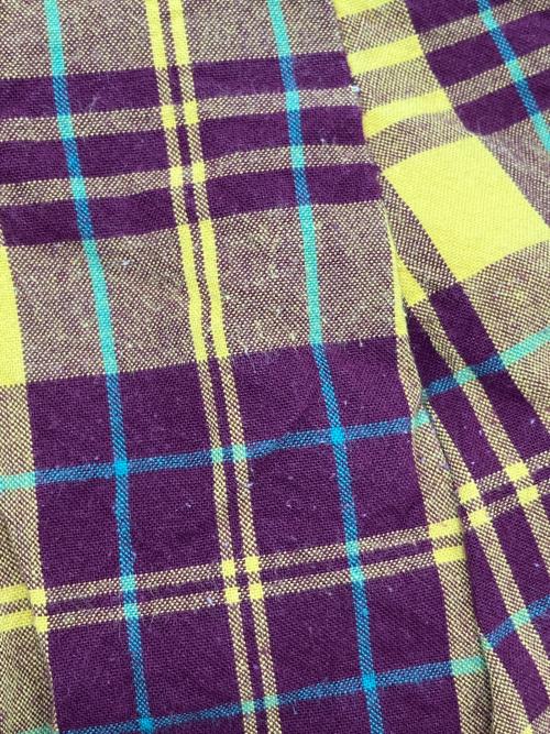 tricot COMME des GARCONS（トリココムデギャルソン）tricot COMME des GARCONS (トリココムデギャルソン) チェックパンツ イエロー×パープル サイズ:Sの古着・服飾アイテム
