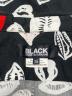 中古・古着 BLACK COMME des GARCONS (ブラックコムデギャルソン) オープンカラーシャツ ブラック×ホワイト×レッド サイズ:XS：5000円