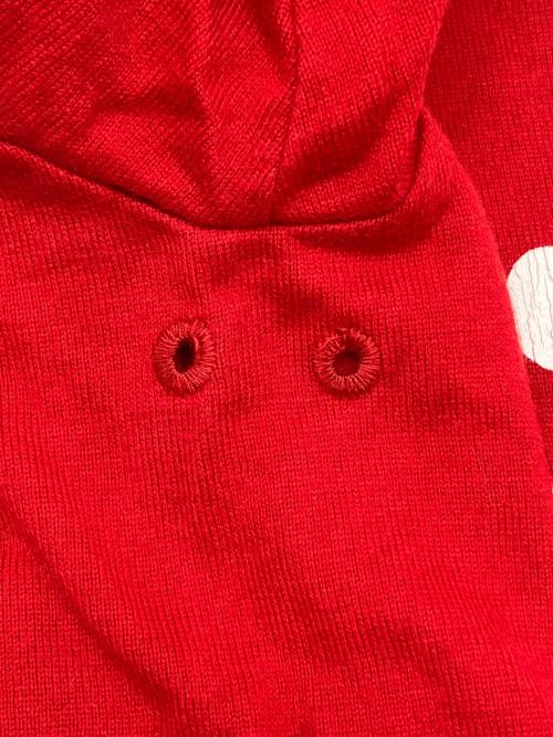 NUMBER (N)INE（ナンバーナイン）NUMBER (N)INE (ナンバーナイン) ダメージ加工半袖カットソー レッド×ホワイトの古着・服飾アイテム