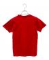 NUMBER (N)INE (ナンバーナイン) ダメージ加工半袖カットソー レッド×ホワイト：6000円