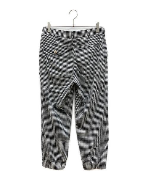 COMME des GARCONS HOMME PLUS（コムデギャルソンオムプリュス）COMME des GARCONS HOMME PLUS (コムデギャルソンオムプリュス) チェックパンツ　ギンガムチェック　AD2012 ブラック×ホワイト サイズ:XSの古着・服飾アイテム