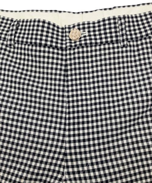 COMME des GARCONS HOMME PLUS（コムデギャルソンオムプリュス）COMME des GARCONS HOMME PLUS (コムデギャルソンオムプリュス) チェックパンツ　ギンガムチェック　AD2012 ブラック×ホワイト サイズ:XSの古着・服飾アイテム